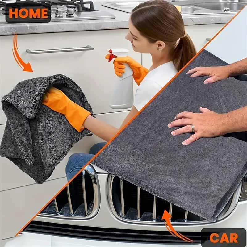 Set of 5 Ultra-Soft Microfiber Cleaning Cloths